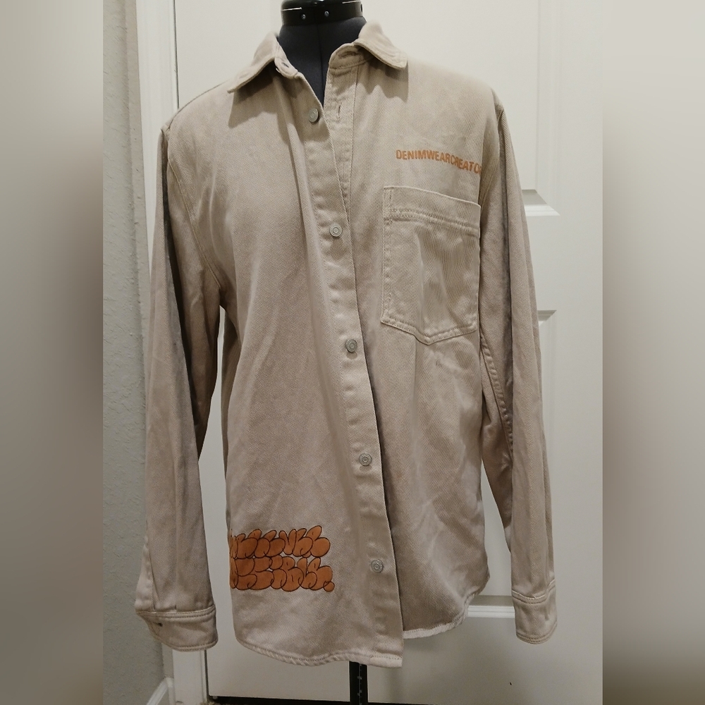 Zara‎ Denim Tan Jacket